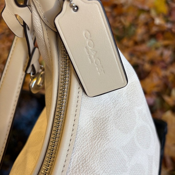 Coach Teri Small Shoulder Bag NWT Tags Cream/Neutral - Picture 10 of 13